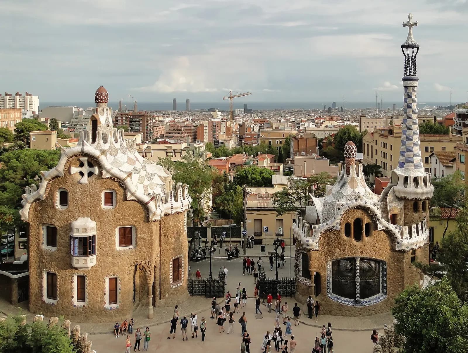 Park Güell con vistas a Barcelona