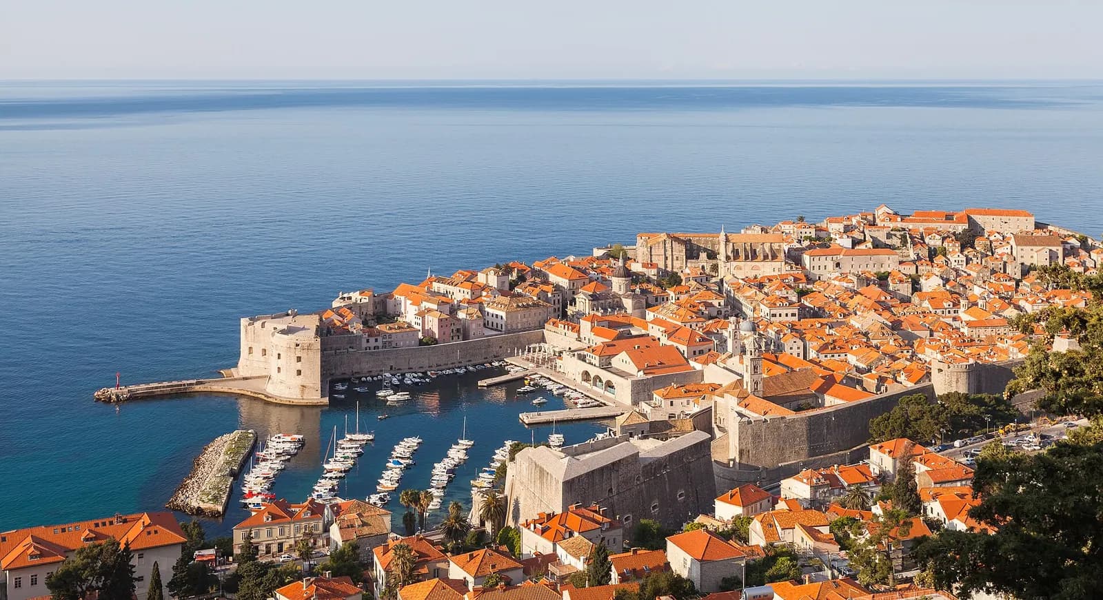 Luftaufnahme der Altstadt von Dubrovnik